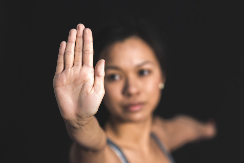 Girl practicing Tai Chi